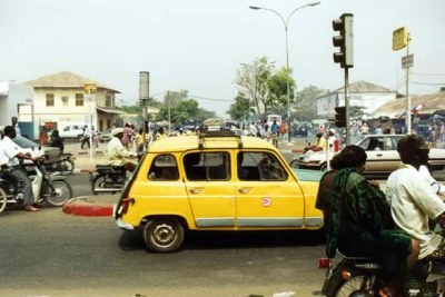 Une rue de Contonou, au Bénin.