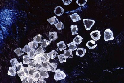 A selection of rough diamonds.