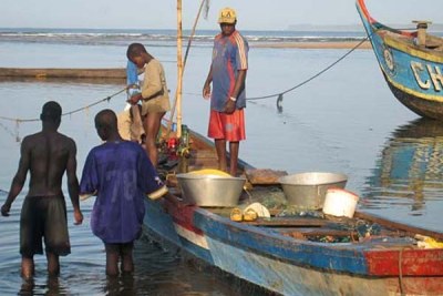 Fishing is a major source of livelyhood in WestAfrica.