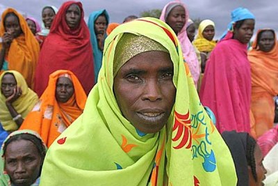 Refugees in the western Sudanese region of Darfur.