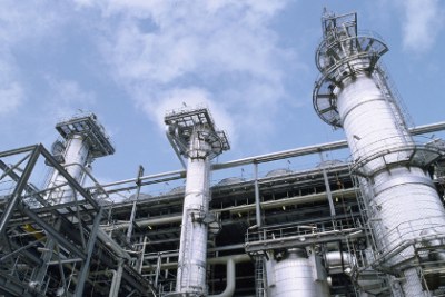 A liquefied natural gas plant in Nigeria.