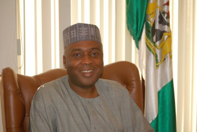 Governor Bukola Saraki in his office in Ilorin, capital of Nigeria's Kwara state.