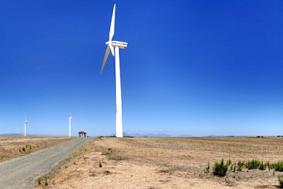 (Photo archives) La construction du Parc éolien de Darling, créé en 2008, a connu beaucoup d'obstacles principalement dus au caractère nouveau de l'énergie éolienne à grande échelle en Afrique du Sud.