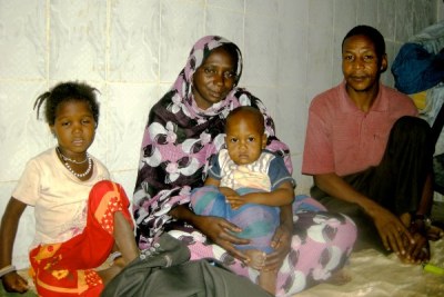 Former slave Mattallah Ould M'Boirk with his family.