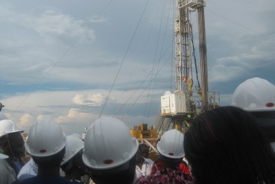 An oil exploration site in Uganda.