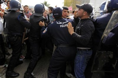 Manifestations en Algérie(photos d'archives).