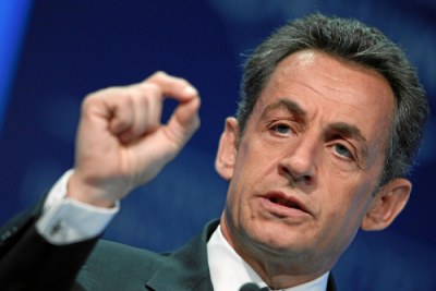 Le president français Nicolas Sarkozy