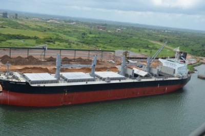 Business billionaire Moses Motsa, the project leader, intends to dig a 26 km long canal from the Indian Ocean south of Maputo, west across Mozambique to the town of Mlawula where a harbour big enough to berth four ships at a time will be built (file photo).