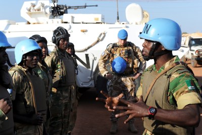 United Nations peacekeepers in Abyei (file photo).