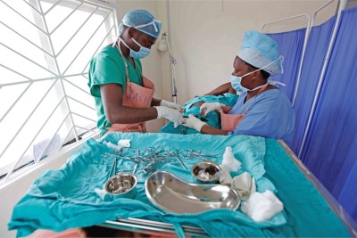 Each circumcision requires the presence of at least two health workers