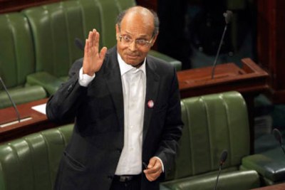 Tunisian president, Moncef Marzouki (file photo).