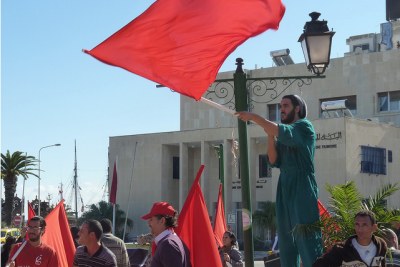 Des manifestations à Sousse, Tunisie.