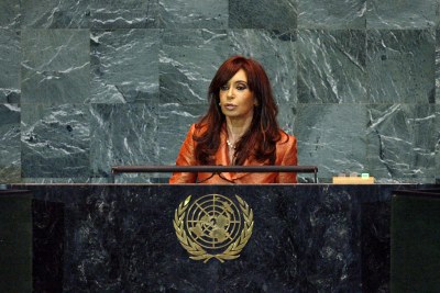 Argentine president, Cristina Fernández de Kirchner.