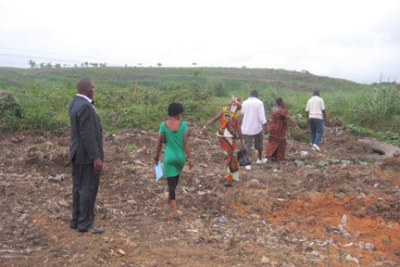 La décharge d'Akouédo, à l'emplacement du premier déversement des déchets toxiques en 2006.