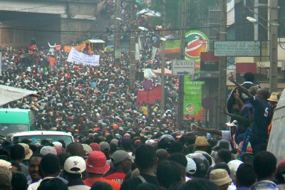 Protests in Antananarivo, 7 February 2009.