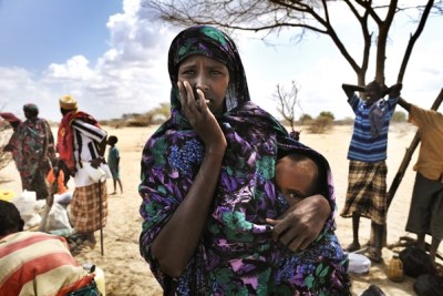 Mother and child at Dadaab refugee camp.