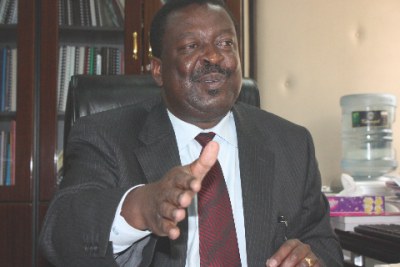 Former Transport and Communications Minister Musalia Mudavadi.