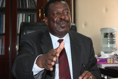 Amani coalition presidential candidate Musalia Mudavadi (file photo).