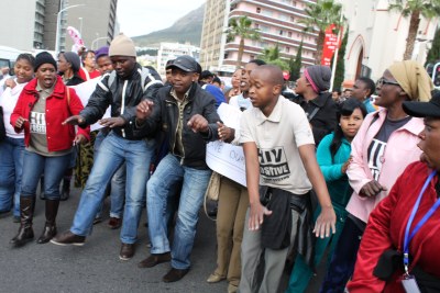 (Photo d'archives). Manifestation contre le gouvernement indien en Afrique du Sud