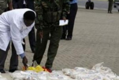 Une quantité de drogue saisie dans une des aéroports en Afrique de l'Ouest