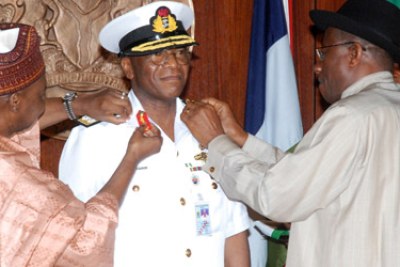President Good Luck Jonathan and New Service Chiefs