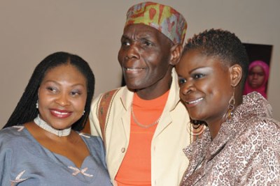 South Africa's Yvonne Chaka Chaka, Oliver Mtukudzi of Zimbabwe and Suzanna Owiyo from Kenya