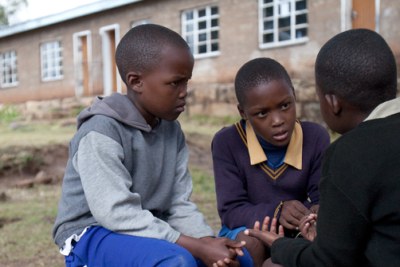 File Photo:Children having an after-school psychosocial support group to discuss school work