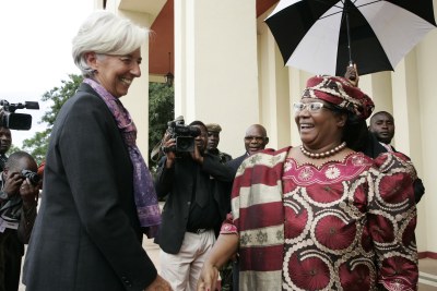 2013 IMF Managing Director Christine Lagarde visits Malawi