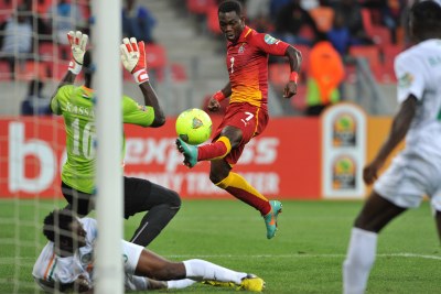 L'action de la star Christian Atsu qui marque contre le Niger.