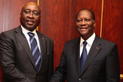 Le président de la Banque africaine de développement (BAD), Donald Kaberuka, a été reçu en audience par le président ivoirien, Alassane Ouattara, le 28 février à Yamoussoukro , au lendemain du Conseil dadministration de la BAD qui a eu lieu à Abidjan.