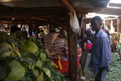 Un marché de Harare, au Zimbabwé.
