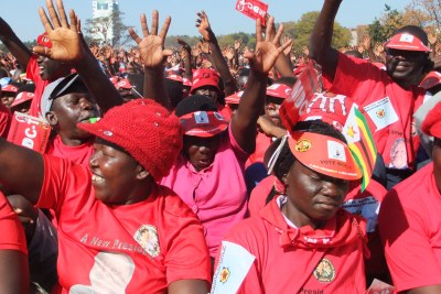 MDC-T supporters (file photo).