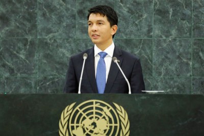 Andry Rajoelina, président de la transition malgache