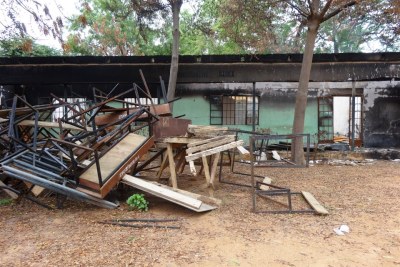 School destruction in the wake of Boko Haram attack (file photo).