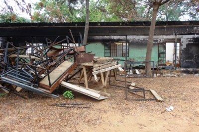 School destruction in the wake of Boko Haram attack