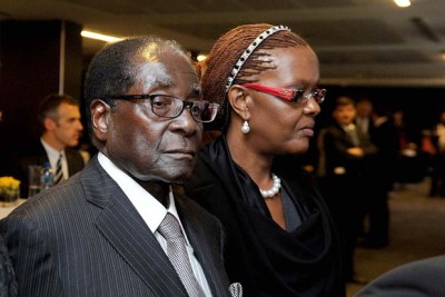 President Robert Mugabe and wife, Grace.