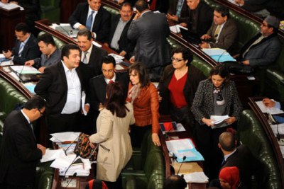 L'assemblée Nationale Constituante en Tunisie.