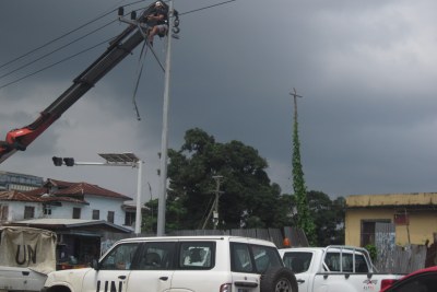 Metal pole in Monrovia(file photo)