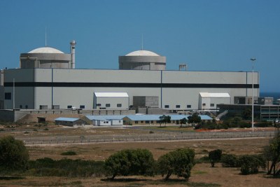 La centrale nucléaire de Koeberg, en Afrique du Sud, à 30 km au nord de la ville du Cap.
