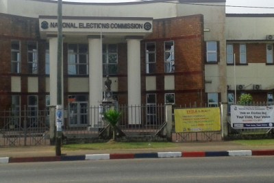 The headquarters of Liberia's National Elections Commission
