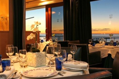 The Azure restaurant at the 12 Apostles Hotel and Spa in Cape Town, South Africa.