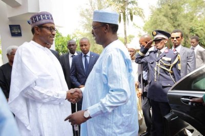 Idris Derby, the president of Chad visited Nigeria’s President-elect Muhammadu Buhari in Abuja.
