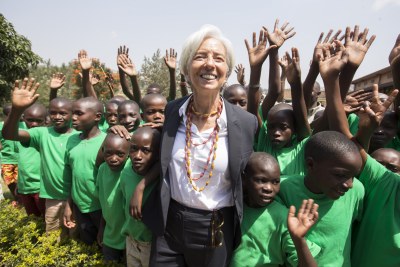 Christine Lagarde à Kigali, Rwanda.