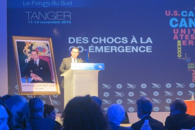 Le président de l'Institut International Amadeus, M. M. Brahim Fassi-Fihri à l'ouverture du MEDays 2015, le 11 Novembre à Tanger, Maroc