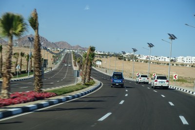 Une vue des rues de la ville de Sharm el-Sheikh en Egypte