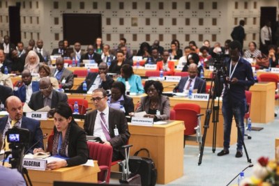 Delegates at the opening session of the meeting of the Committee of Experts, African Development Week