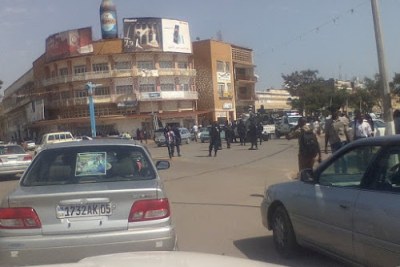 Des policiers déployés au centre-ville de Lubumbashi alors que l'opposition a appelé à une marche ce jeudi 26 mai 2016