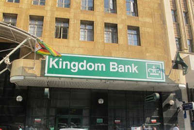Kingdom Bank is one of major firms which closed down in Zimbabwe (file photo).
