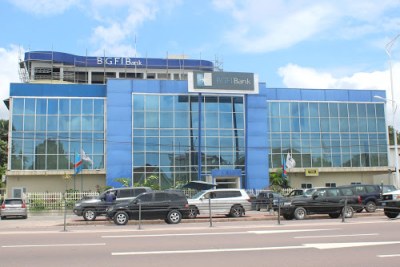 La banque BGFI située le long du boulevard du 30 juin à Kinshasa