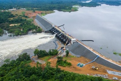Mt coffee hydropower dam, Liberia's biggest post-war infrastructure project, comes back on after 25 yeaars.